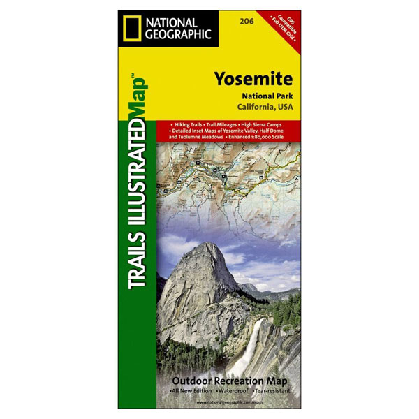 National Geographic Yosemite Park Map