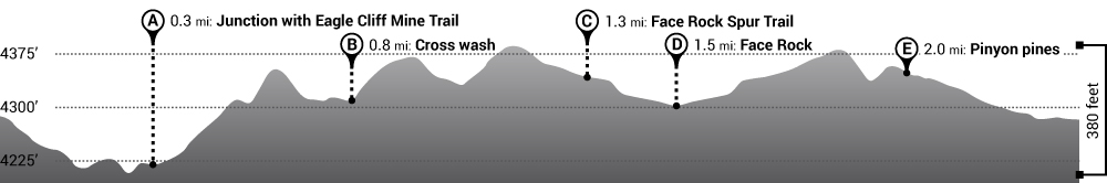 Hike Split Rock Trail Elevation Profile