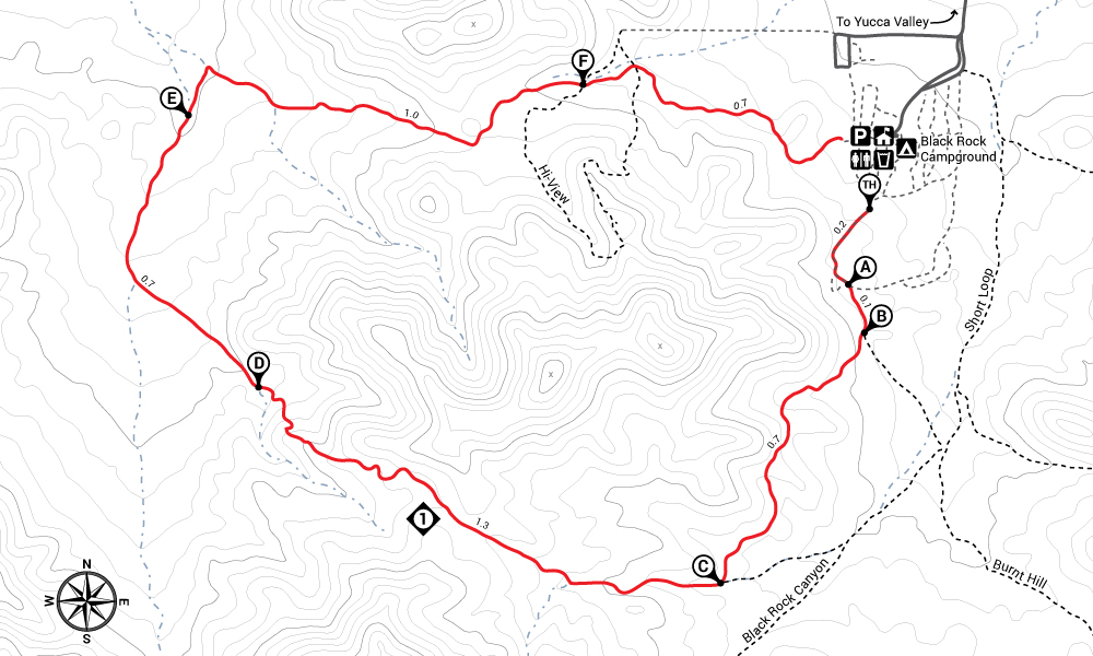 Hike West Side Loop Trail Map