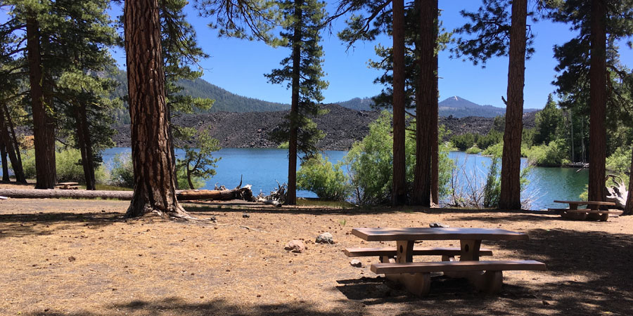 Picnic Tables at Butte Lake Day Use Area