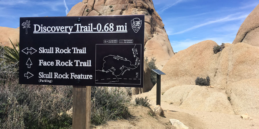 Skull Rock Nature Trail junction