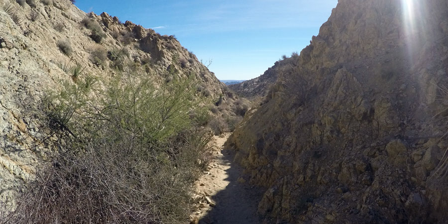 Final shallow canyon
