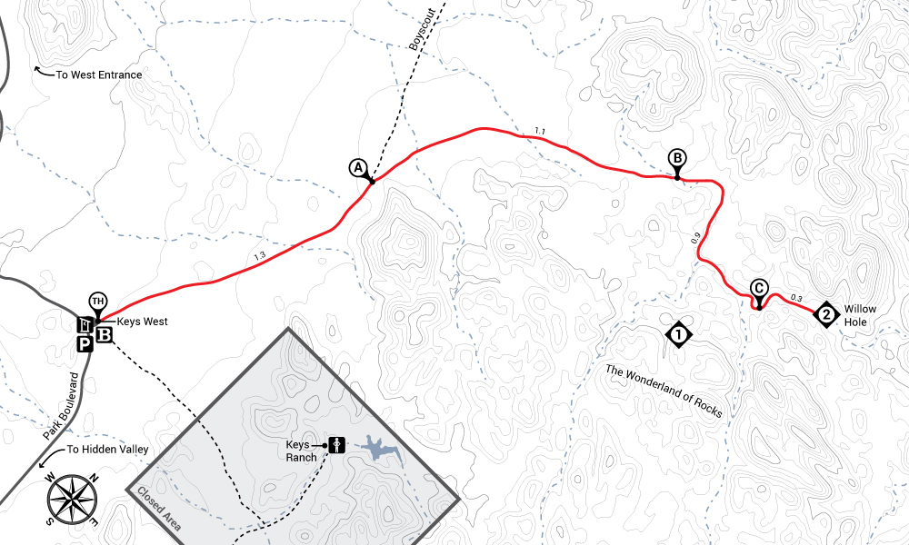 Hike Willow Hole Trail Map