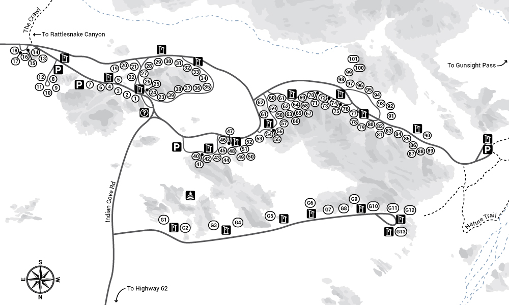 Indian Cove Campground Map