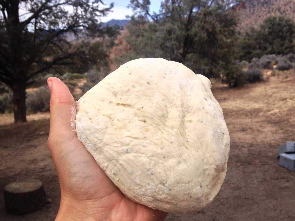 Kneaded dough ready to rise