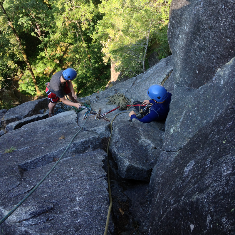 Climbing the Great Northern Slab